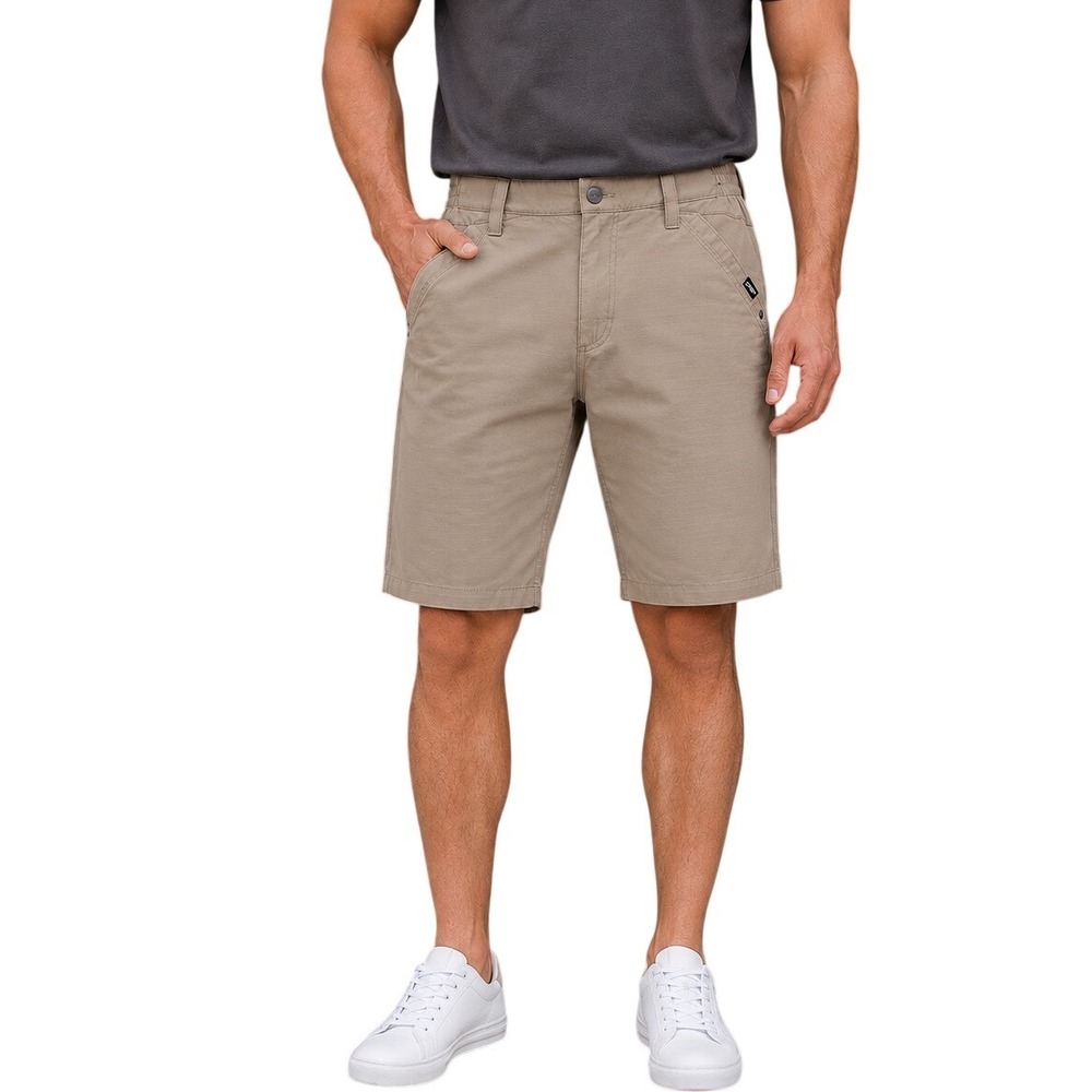 CQR Men's Tactical Utility Shorts Size 32 Ripstop Khaki 12" Inseam TSP600 KHK